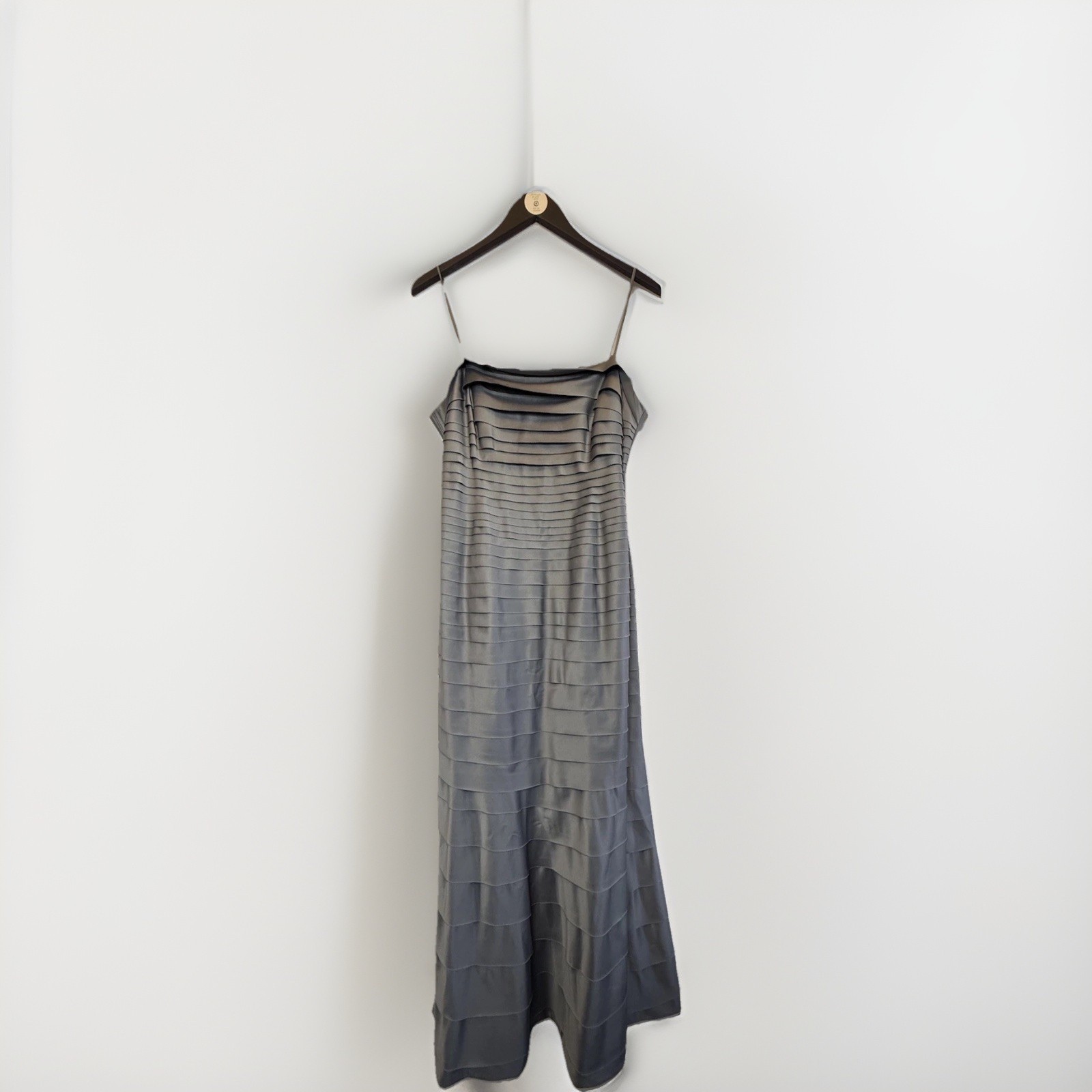 Js Collections UK 16 Grey Maxi Dress And Shawl Formal Occasion Wedding Cruise