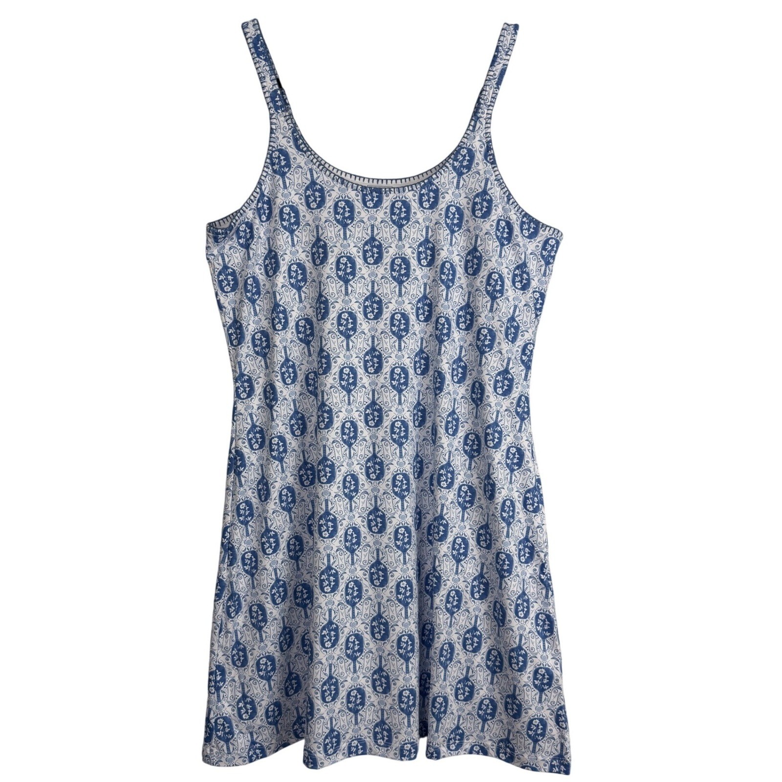 Cabana Life Royal Blue White Pickleball Dress UPF 50+ Court Sporty NWT L