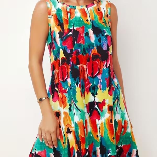 2XL (14/16) Wearable Art Dress – Flowy Comfy Sundress ✨New