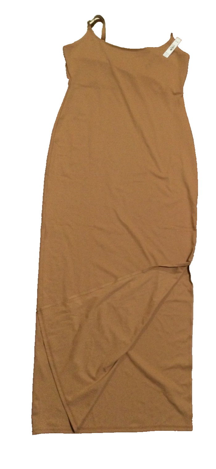 $60 Victoria’s Secret PINK Sleeveless Side Slit Above Ankle Maxi Dress Brown XS