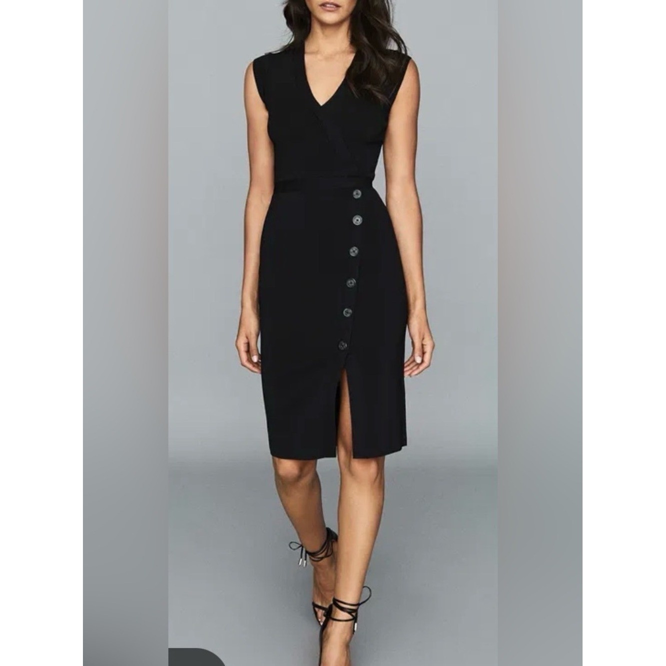 Reiss Eleni Knitted Bodycon Dress Large