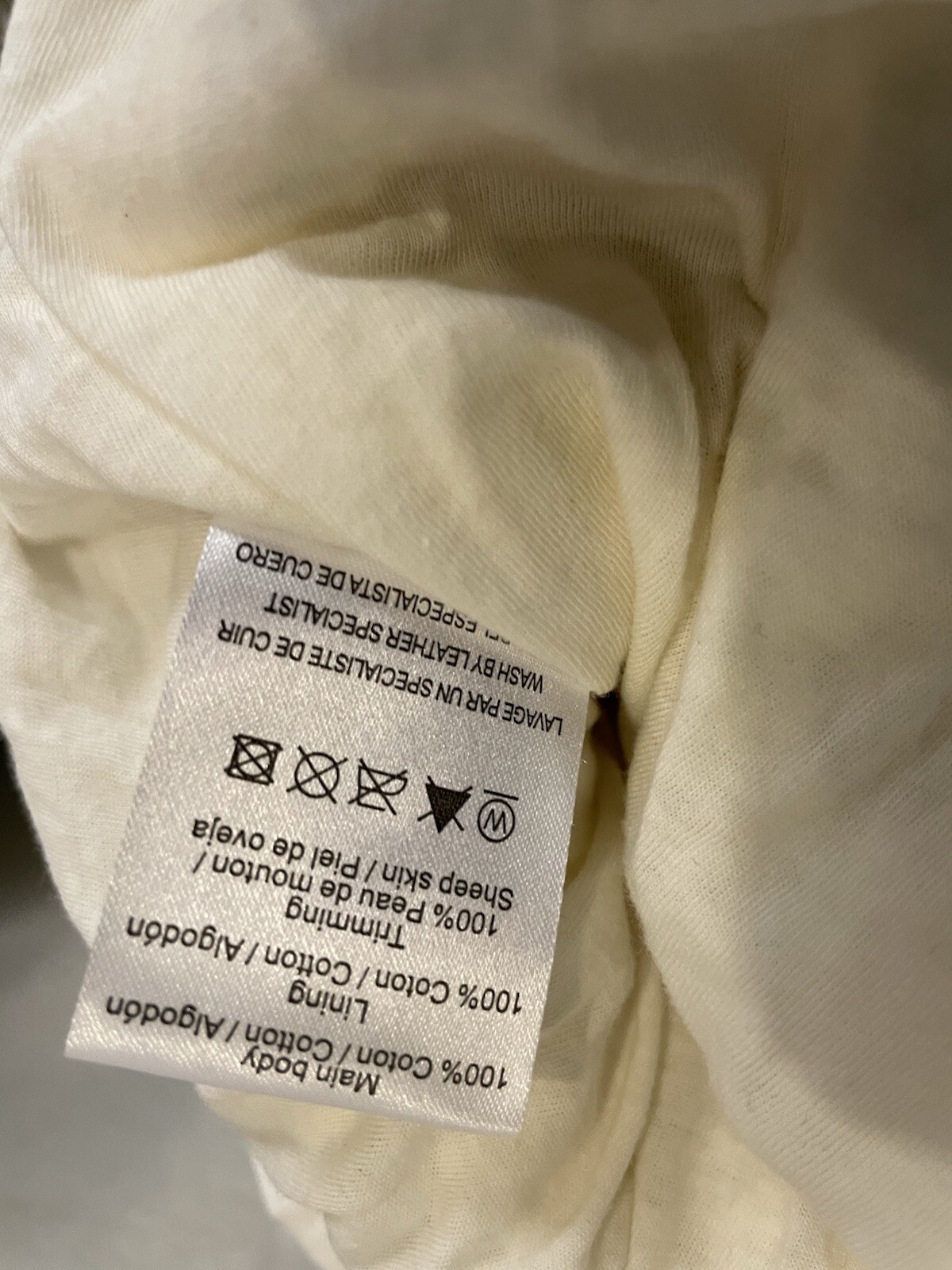 Sandro Mini Cotton Knit dress genuine sheepskin leather collar SZ:1