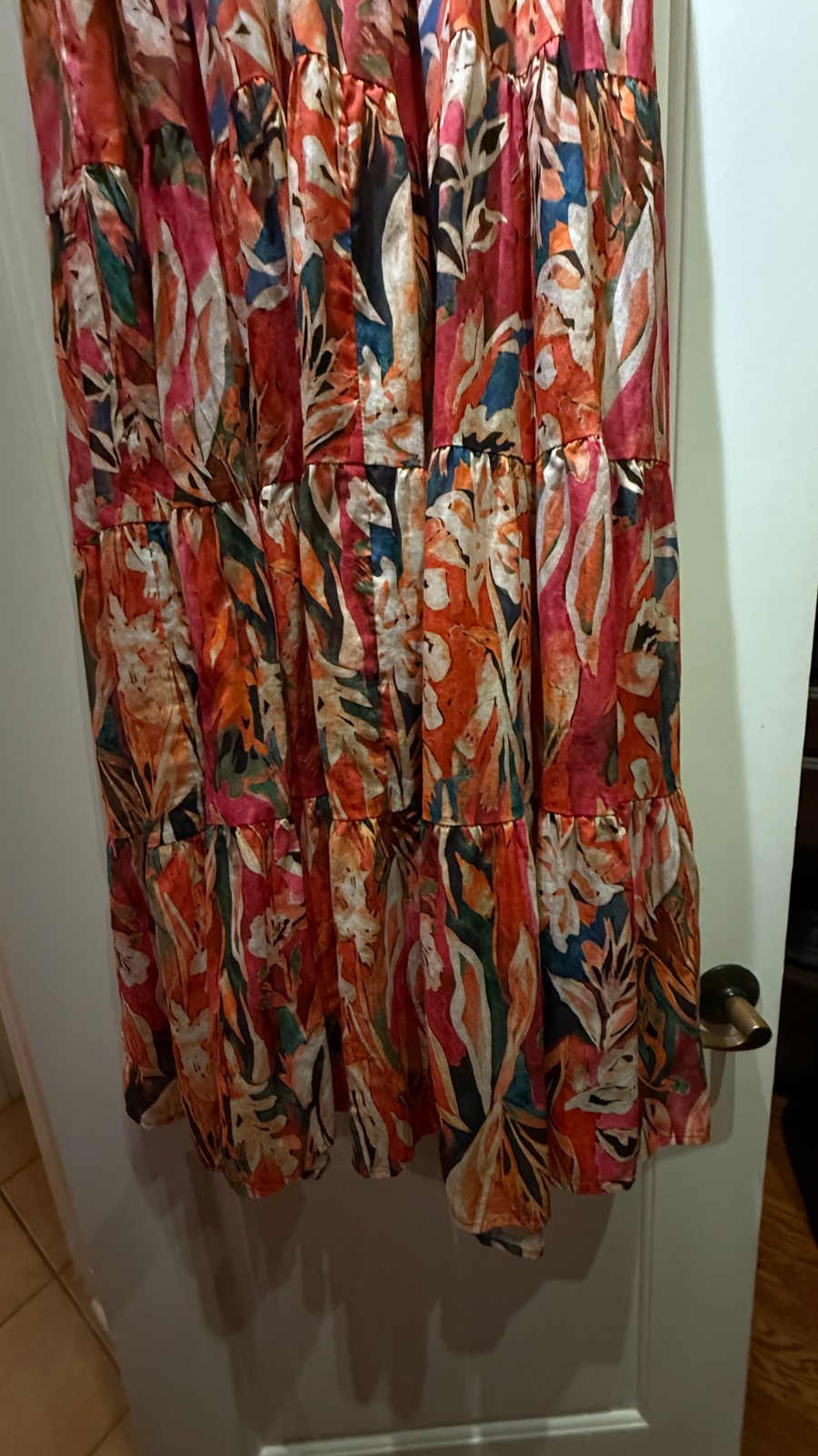 Peruvian Connection Solana Maxi Dress in Rouge, Size S, Excellent Condition