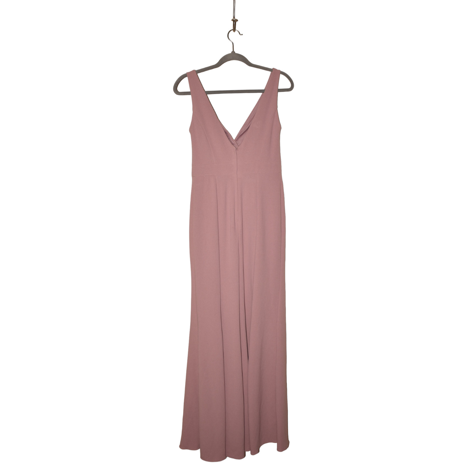 DAVID’S BRIDAL NEW $140 Long Pleated Tank Dress in Quartz Size 4