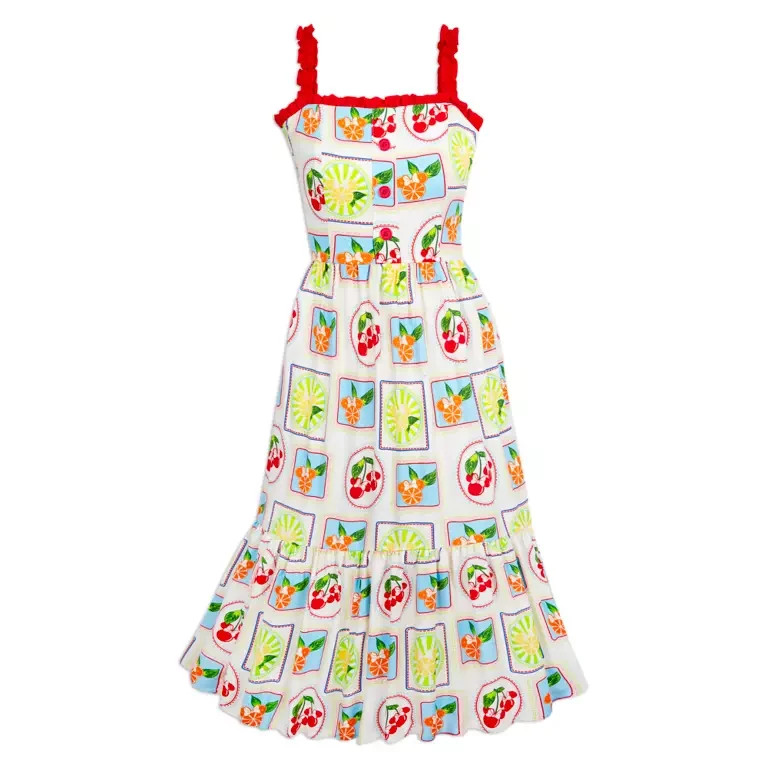 NEW Disney Her Universe Dress Womens Medium Minnie Mouse Icon Summer Fruits