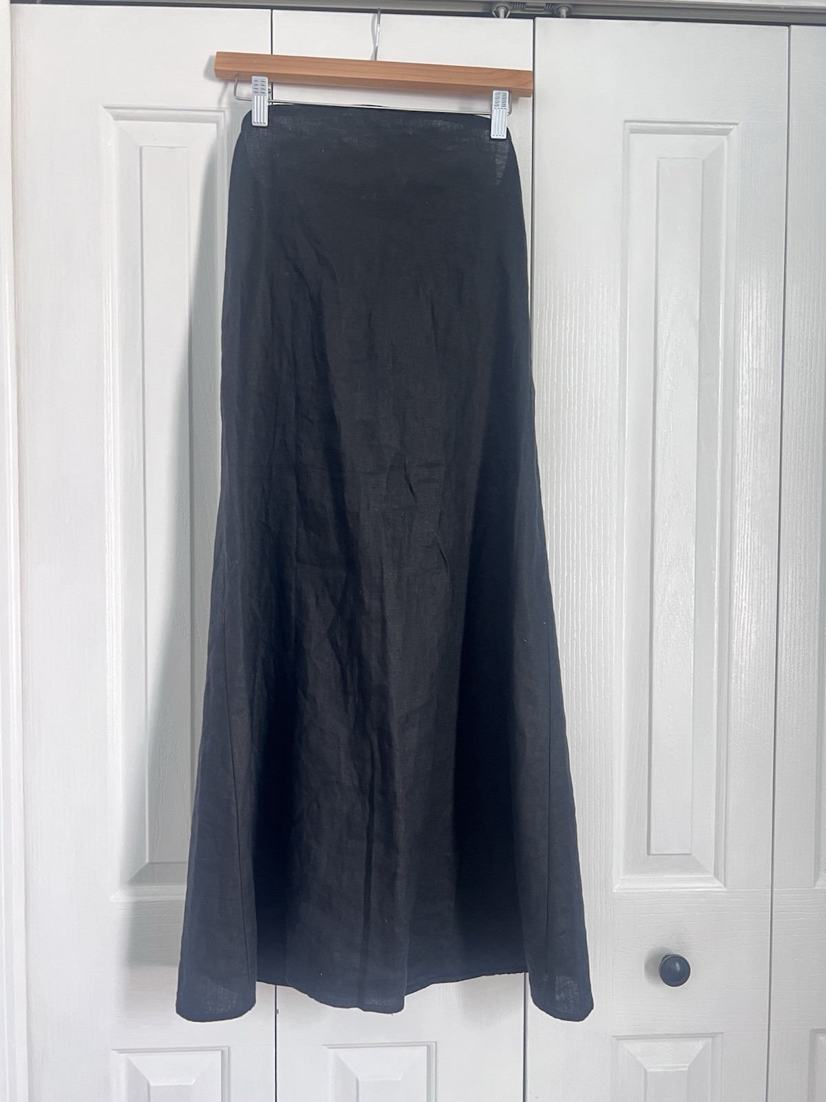 Black Strapless Linen Dress Size Small New with Tags Saks Fifth Avenue