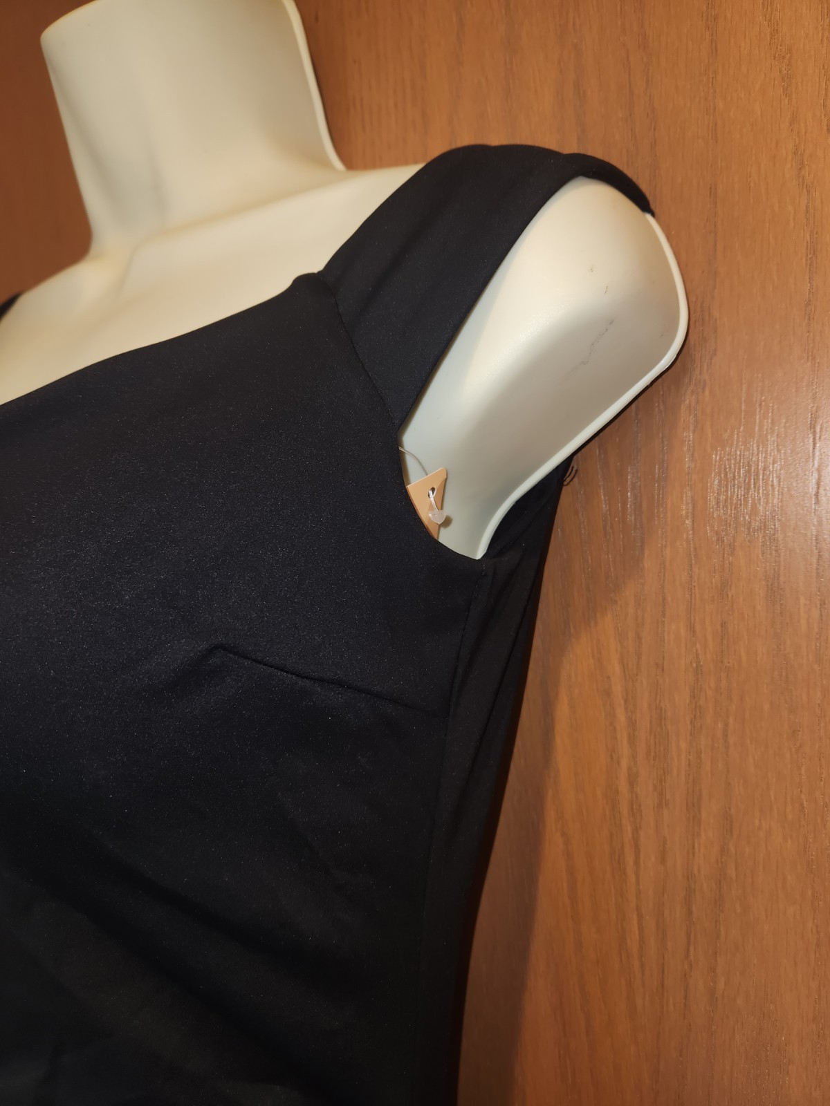 Shapewear Off-the-Shoulder Side Slit Slimming Black Maxi Dress Medium NWT