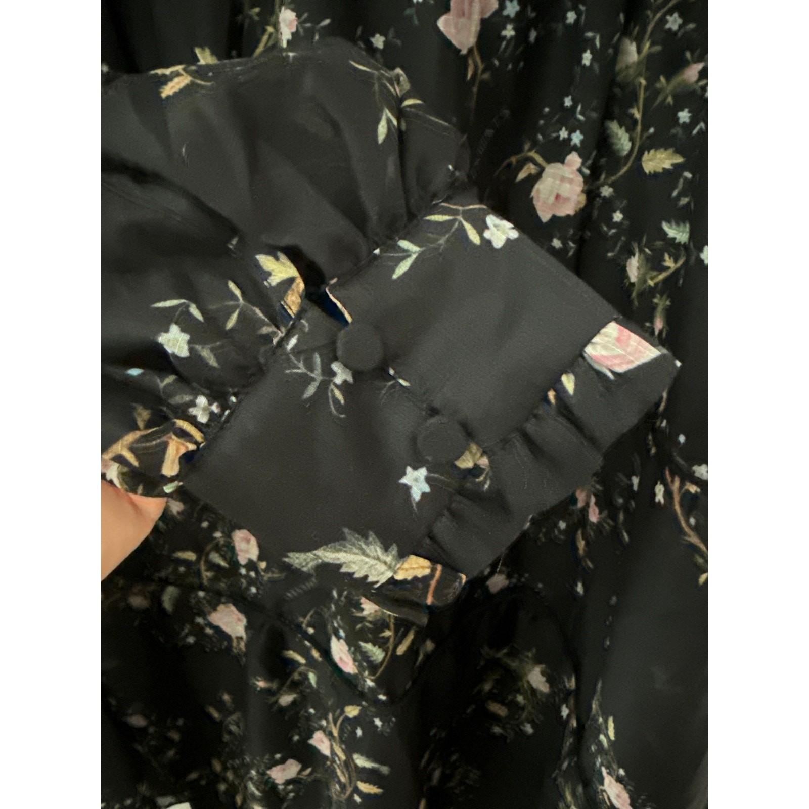 All Saints Mindy Oversized Oto Mini Dress Black Size 8
