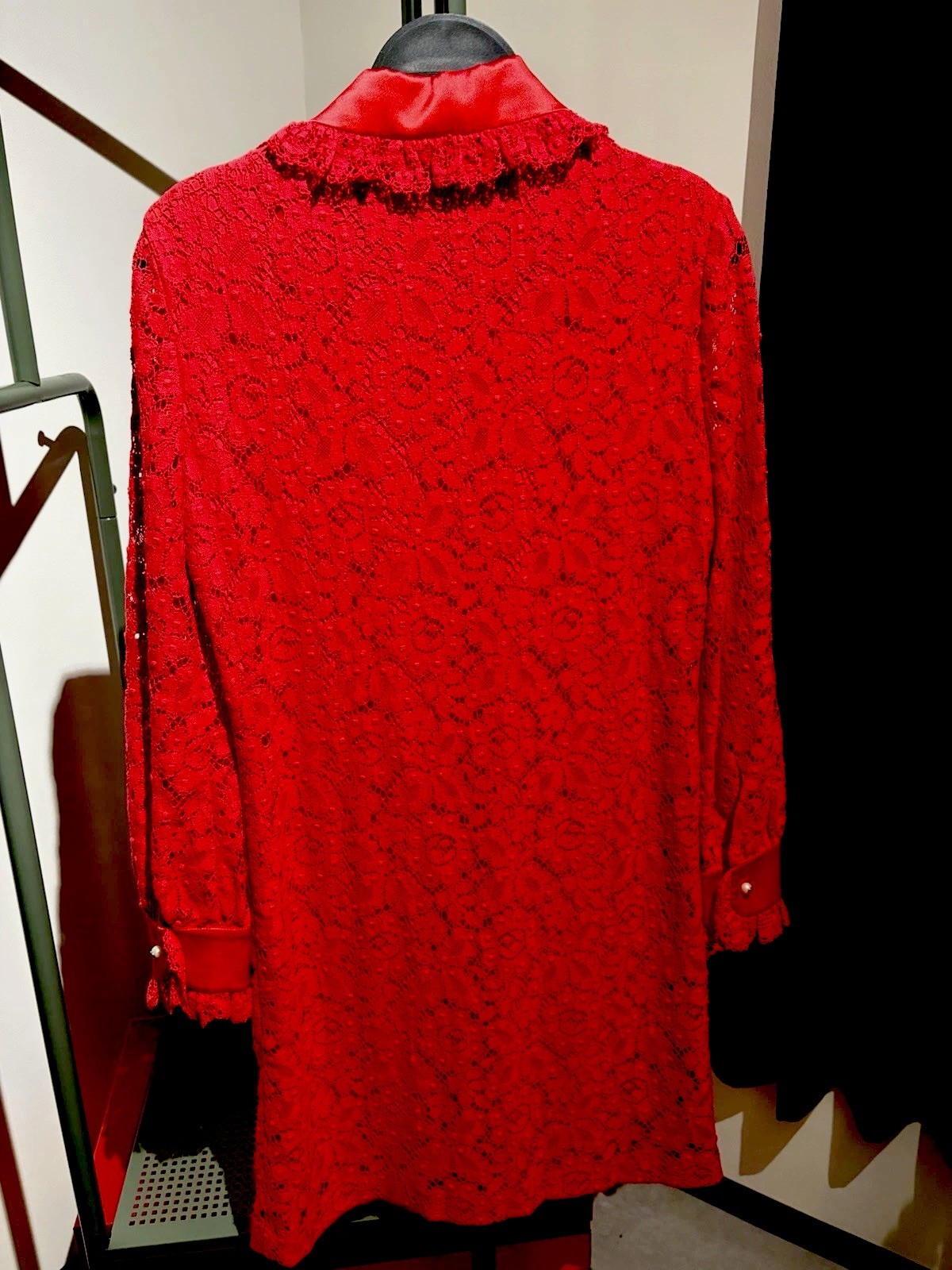 NWT Gucci Lace Collared Cluny Mini Dress 42 Fits Like Small-Medium Ships FREE!