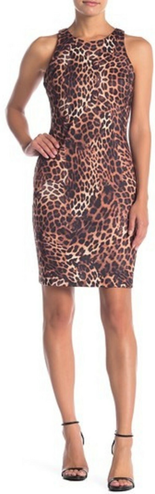 Alexia Admor LEOPARD Daphne Jewel Neck Dress Sz: L – $199 now $79.99 (60% OFF)