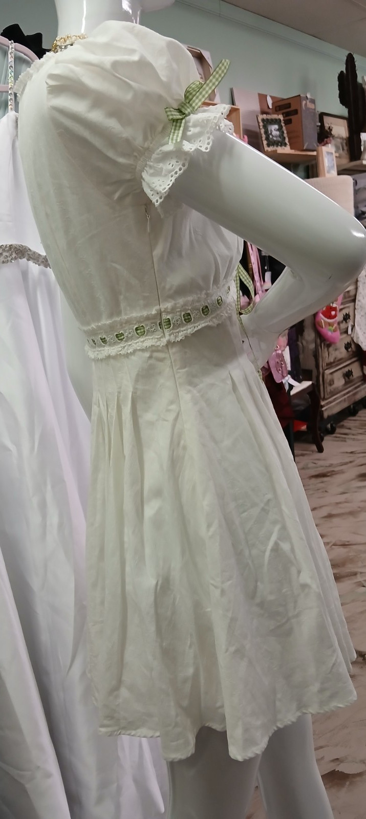 lacemade green apple paradise dress,large, new with tags
