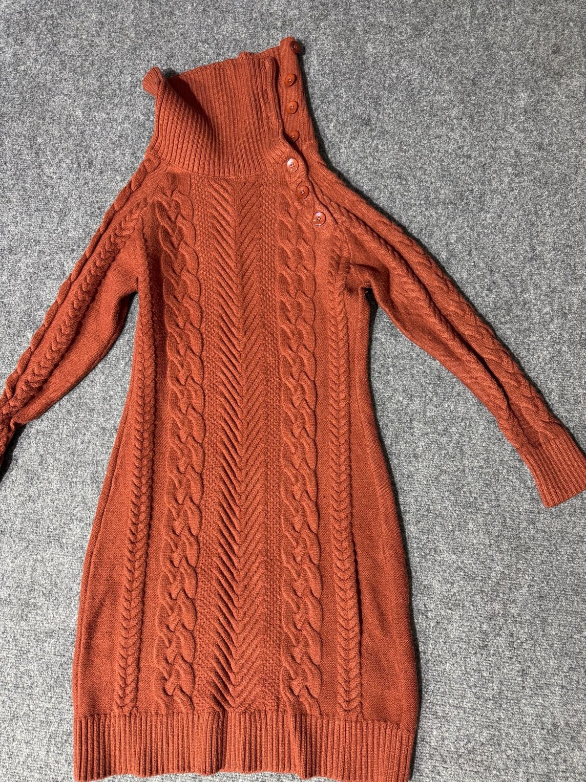 👗 BLENCOT Women’s Knit Sweater Dress – Brown (Size Large)