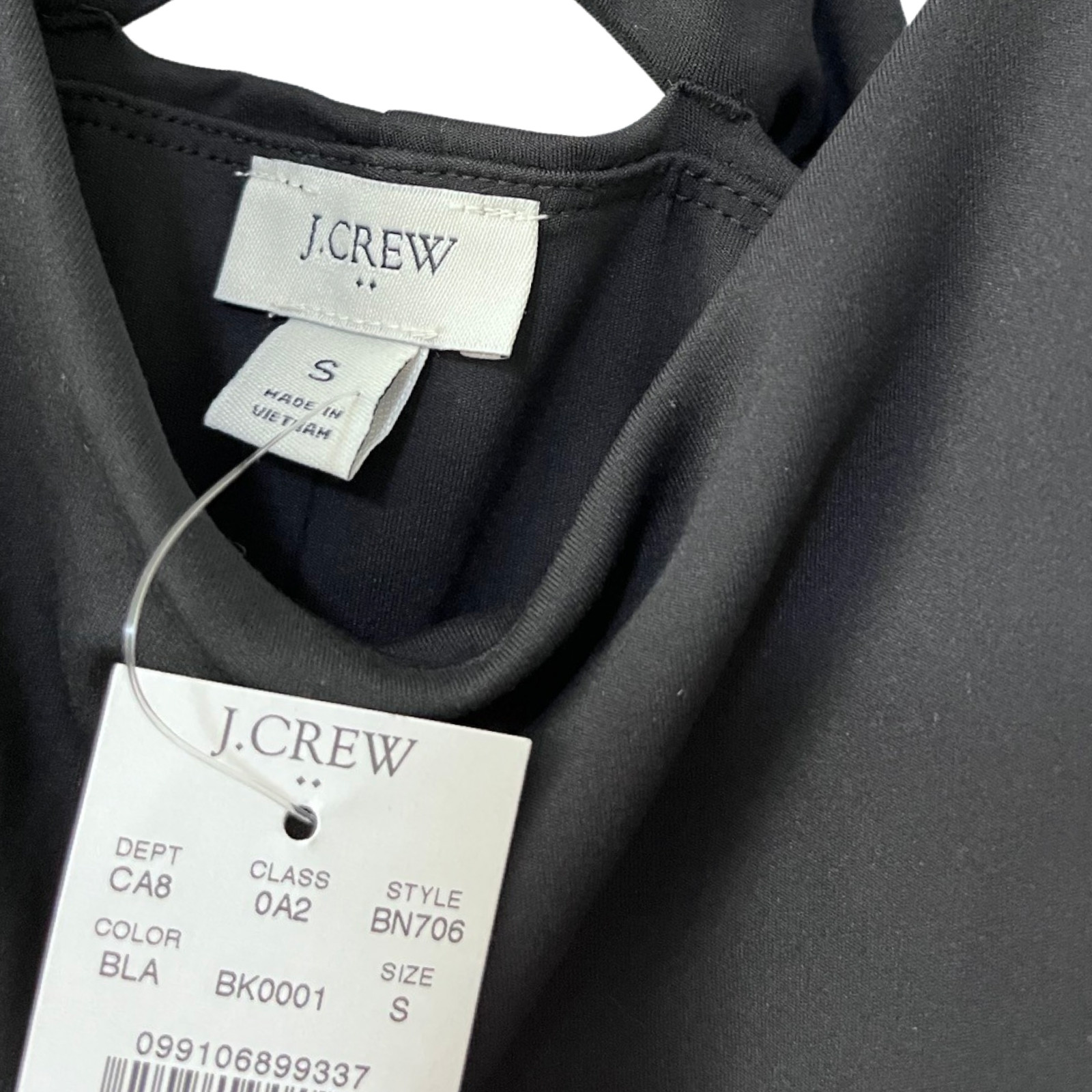 J Crew Racerback Active Dress Shorts Liner Size S Black Athletic Gym Workout NWT