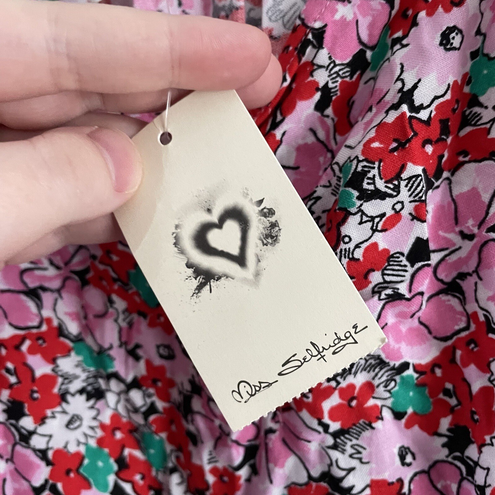 Miss Selfridge Women SZ 4 Multicolor Floral Adjustable Strap Sundress NWT