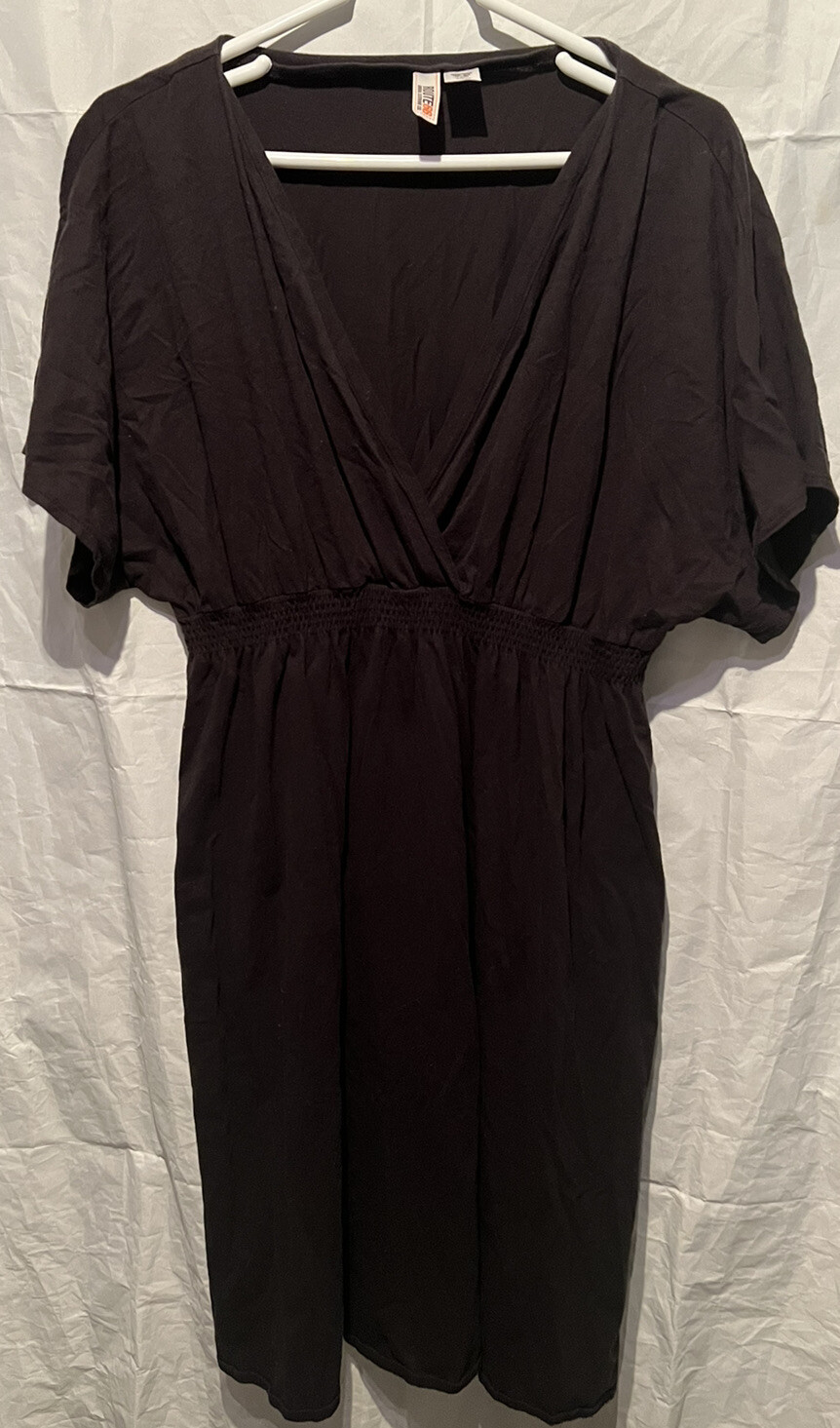 Route 66 Black Dress Casual Size Xl Cotton Woman’s Stretch 30” W 35”Length EUC