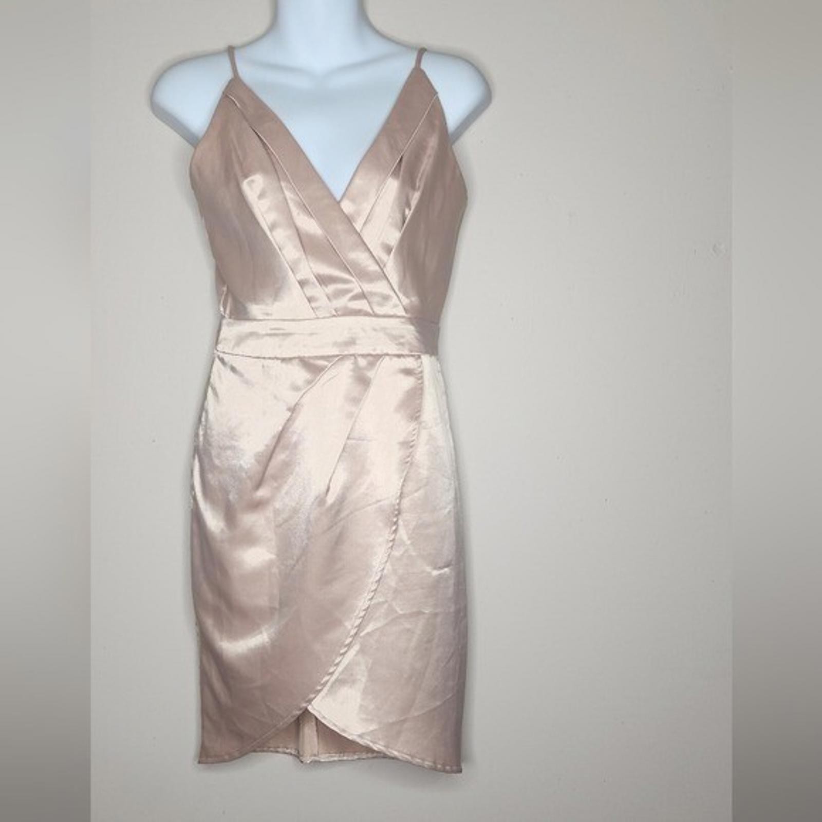 Here comes the sun bodycon satin mini dress women size 8