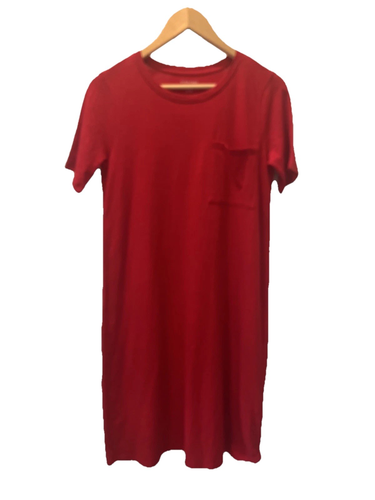 NWT EILEEN FISHER Dress Sz XXS Stretch Organic Cotton Jersey T-Shirt Crimson