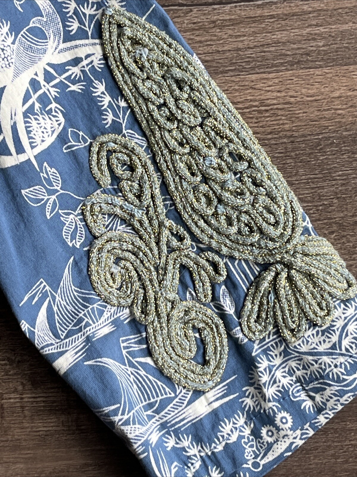 Almaritchi Madrid-Spain Women’s Sheath Dress Cotton Blend Embroidered Size 36