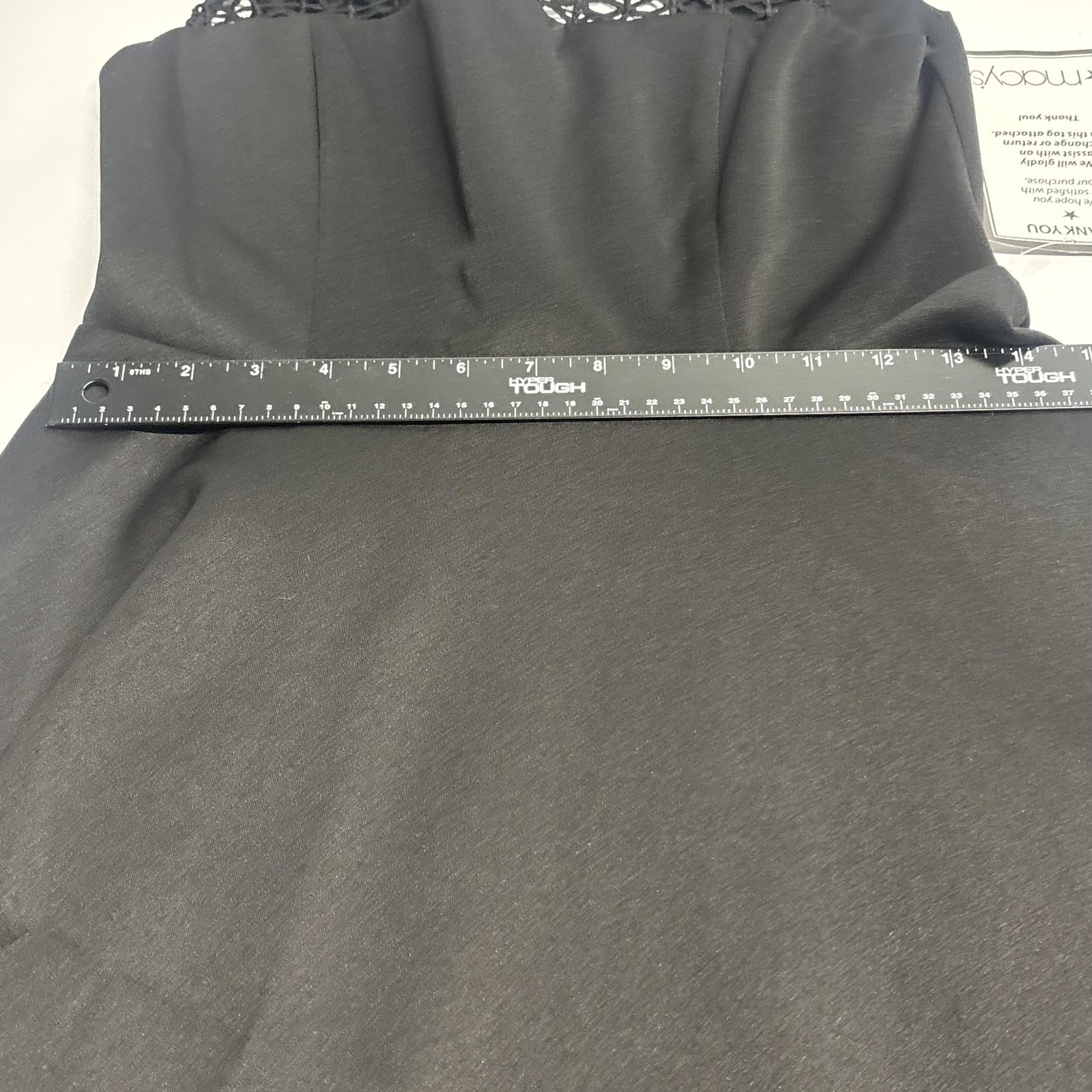City Studio Dress Juniors 7 Black Crochet Fit & Flare Sleeveless Party Cocktail