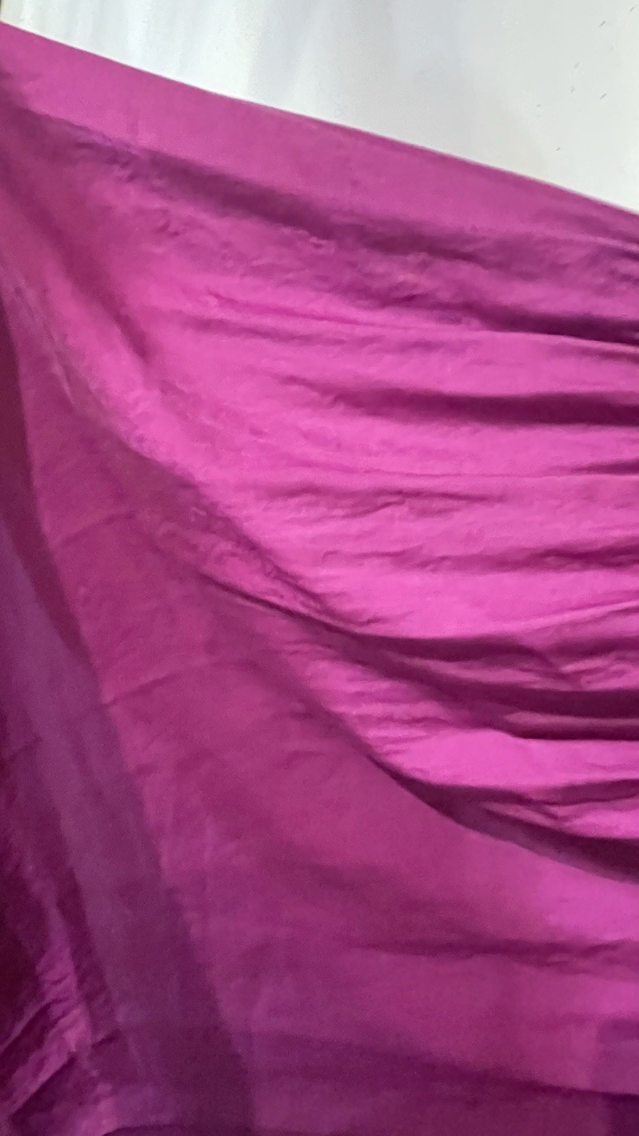 Oliver Bonas Size 6 Purple Swing Satin Midi V Neck Dress
