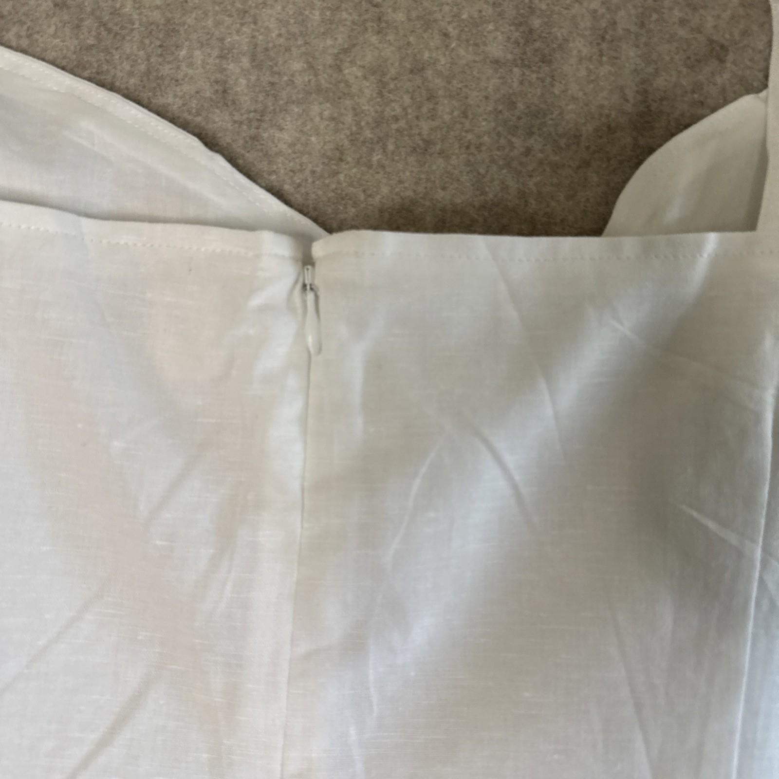 Gap Linen Cotton Cami Sundress Womens 18 White Fit Flare A-Line NWT
