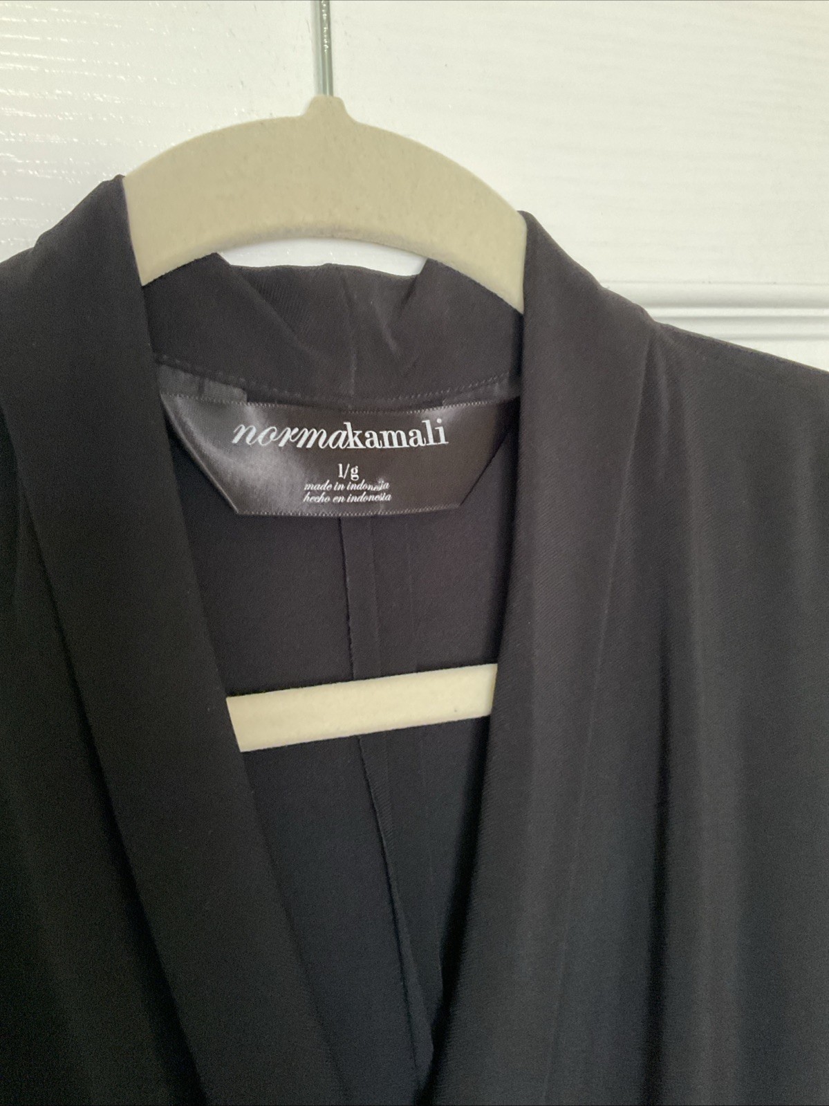 Norma Kamali Black S/S Ruched Side Drape Sheath Dress L (12-14) NWT