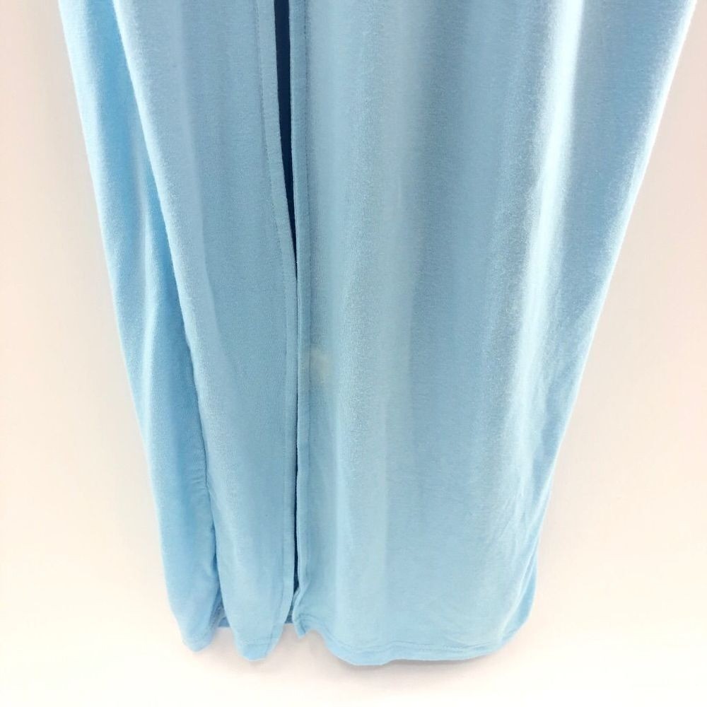 Superdown Erika Deep V Jersey Maxi in Baby Blue M