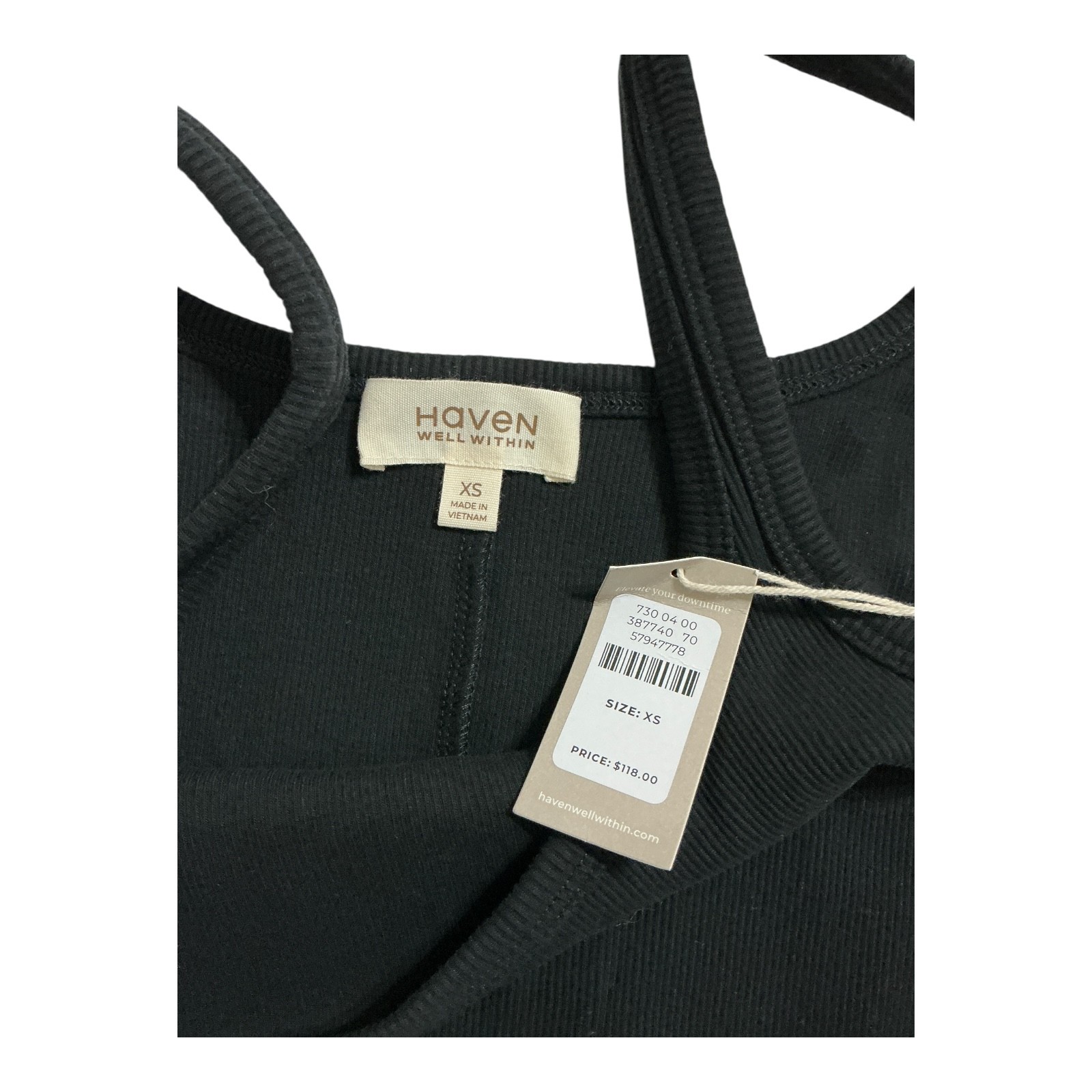 Haven Well Within Black Ribbed Knit Maxi Dress Sz XS NWT Casual Evening Wear
