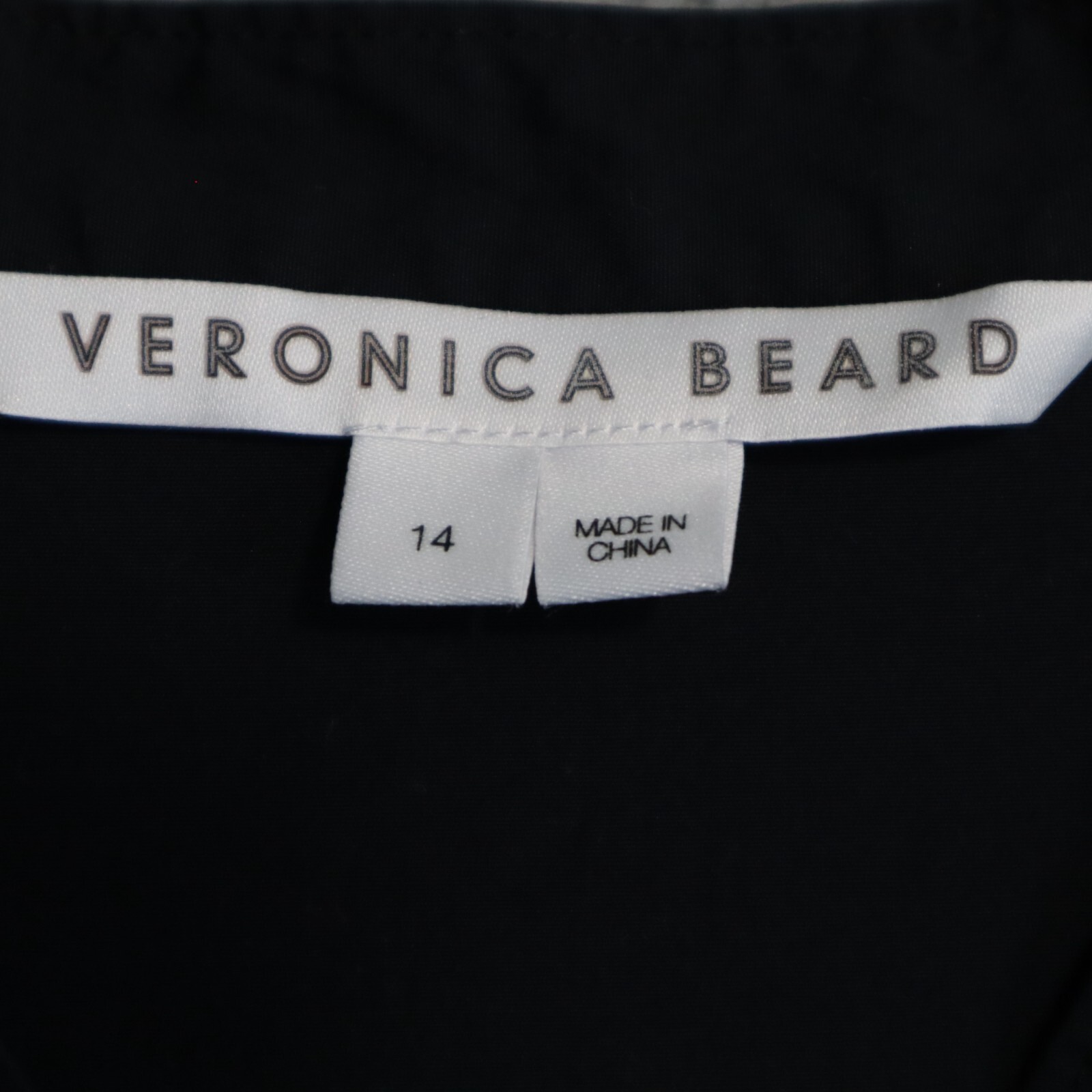 Veronica Beard Dress 14 Black Midi Button Belted Izie V Prairie Lined Boho