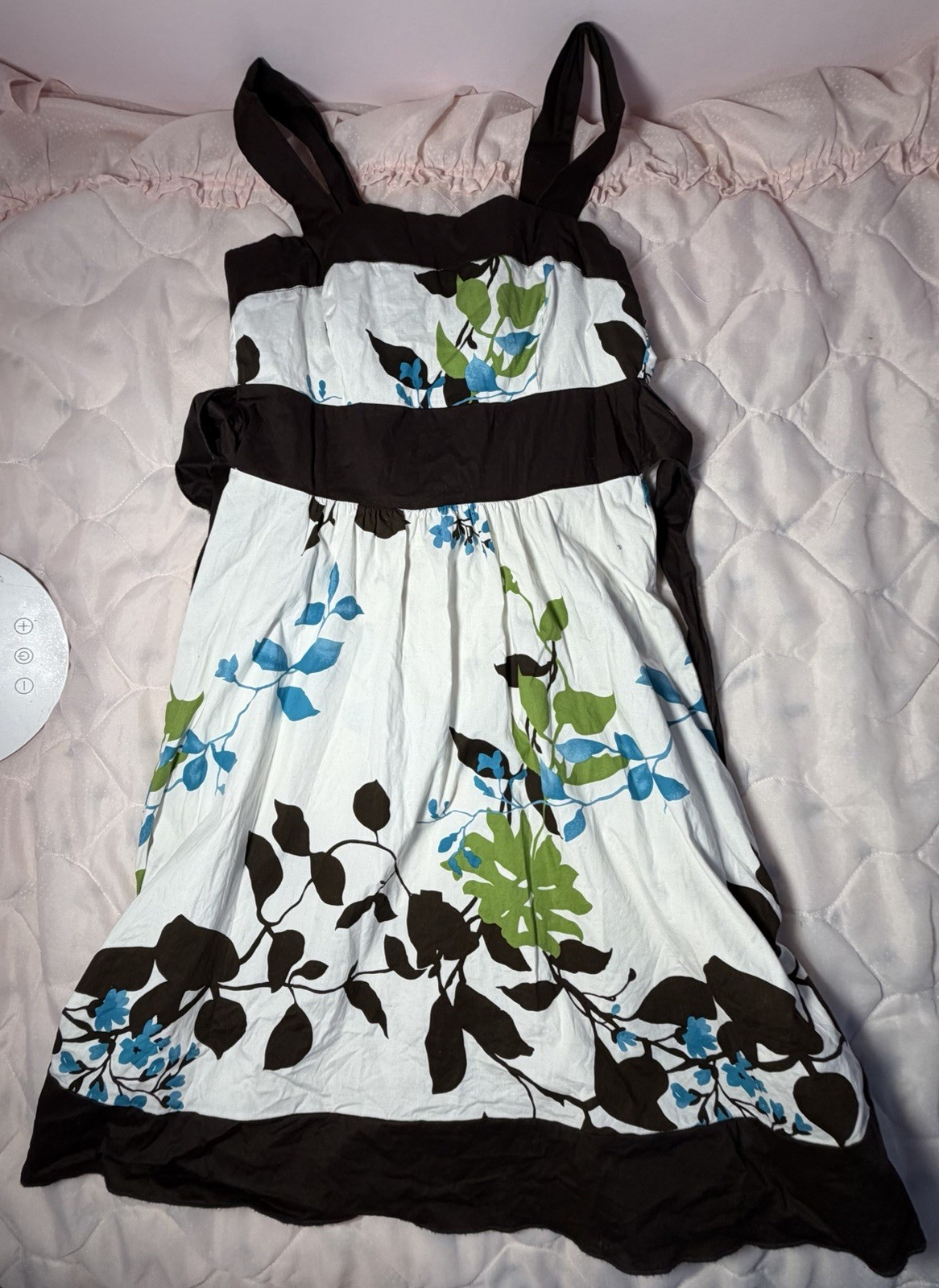 Y2K Vintage Brown Floral Speechless Dress Size 7 Shoujo Fairy Liz Lisa
