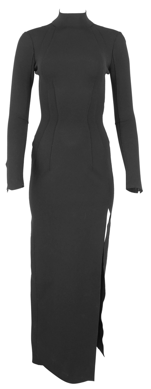 Balenciaga Fitted Jersey Gown in Black