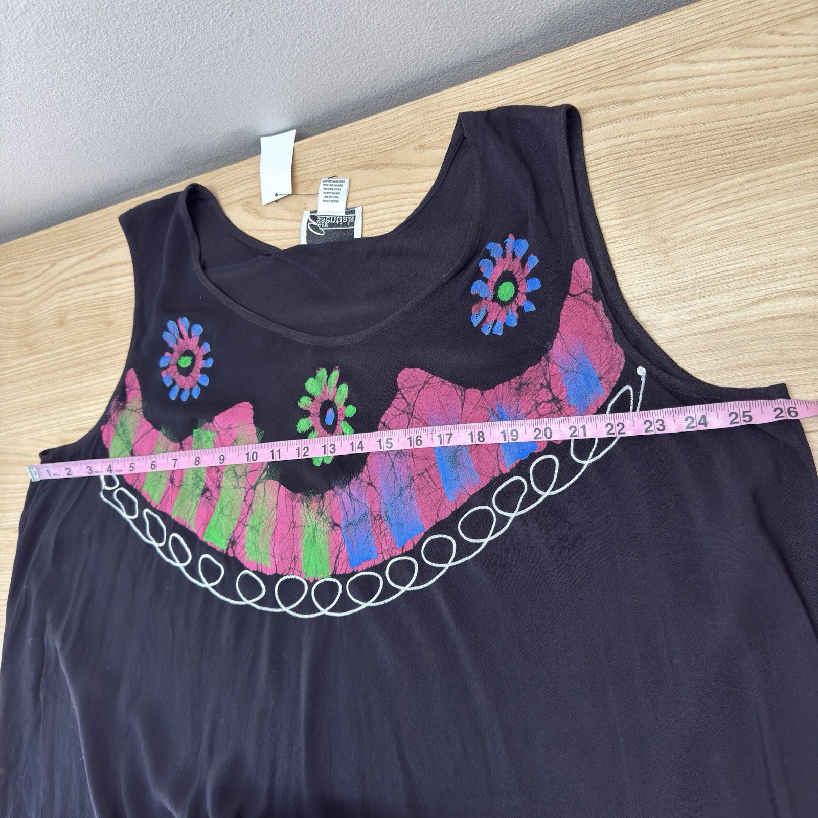 Umbrella Dress Painted Butterflies Size 2X Cover Up Artsy Beach Flowy Arttowear