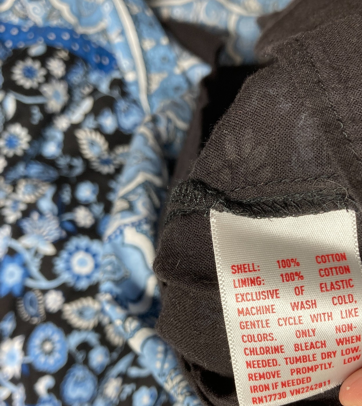 Vintage Y2K Mossimo Dress Large Blue Floral Babydoll Smocked Sundress
