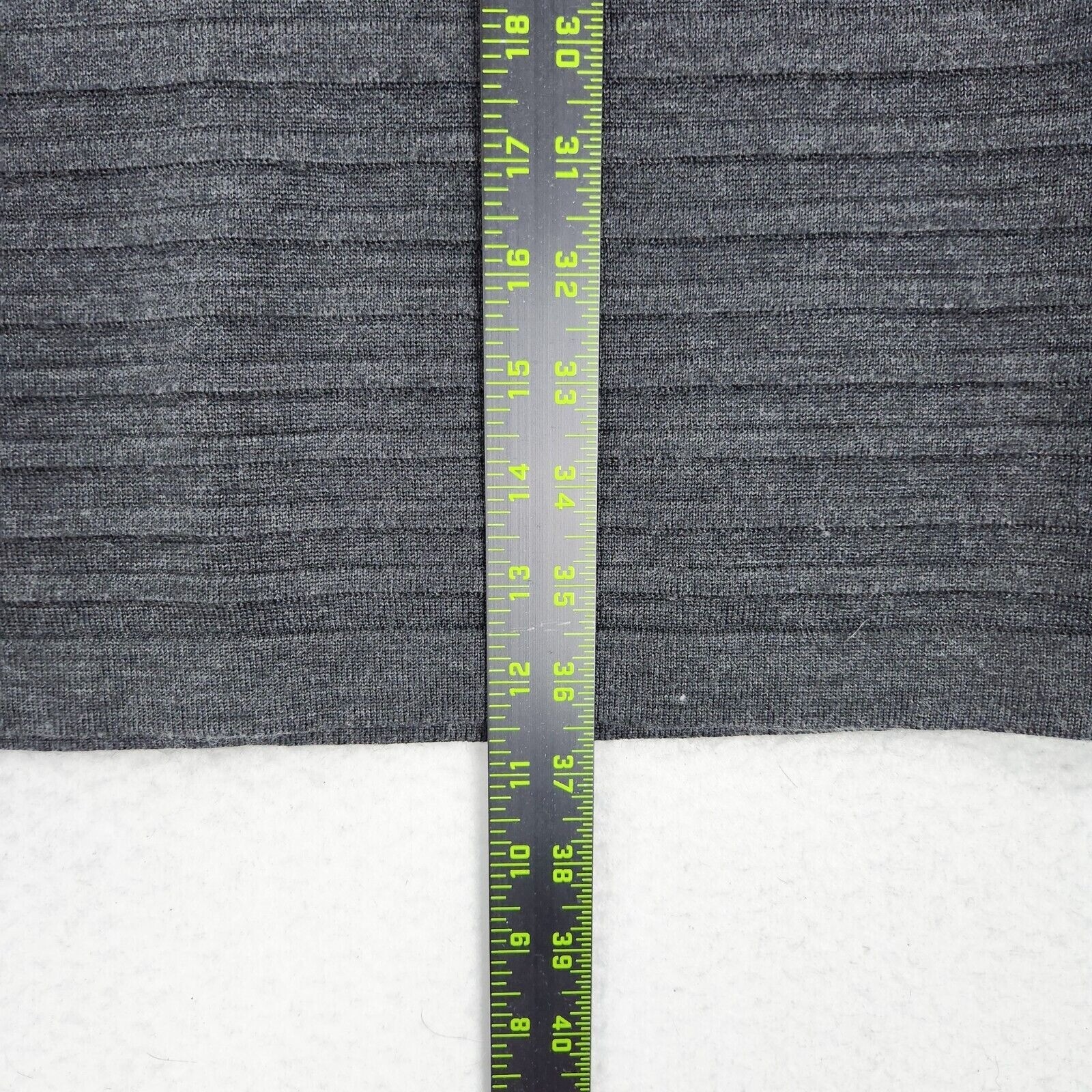 Calvin Klein Dress Womens Small Gray Wool Blend Short Sleeve A Line Sheath Knit