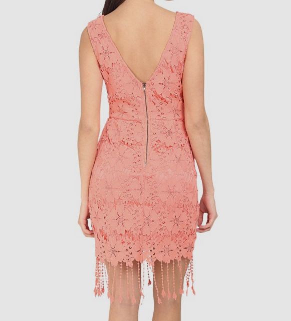 Brigitte Bailey Women’s Pink Sleeveless V-Neck Sheath Dress Size M