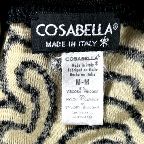 Cosabella Women Size Medium Long Sleeve Black Casual Blouse Dress