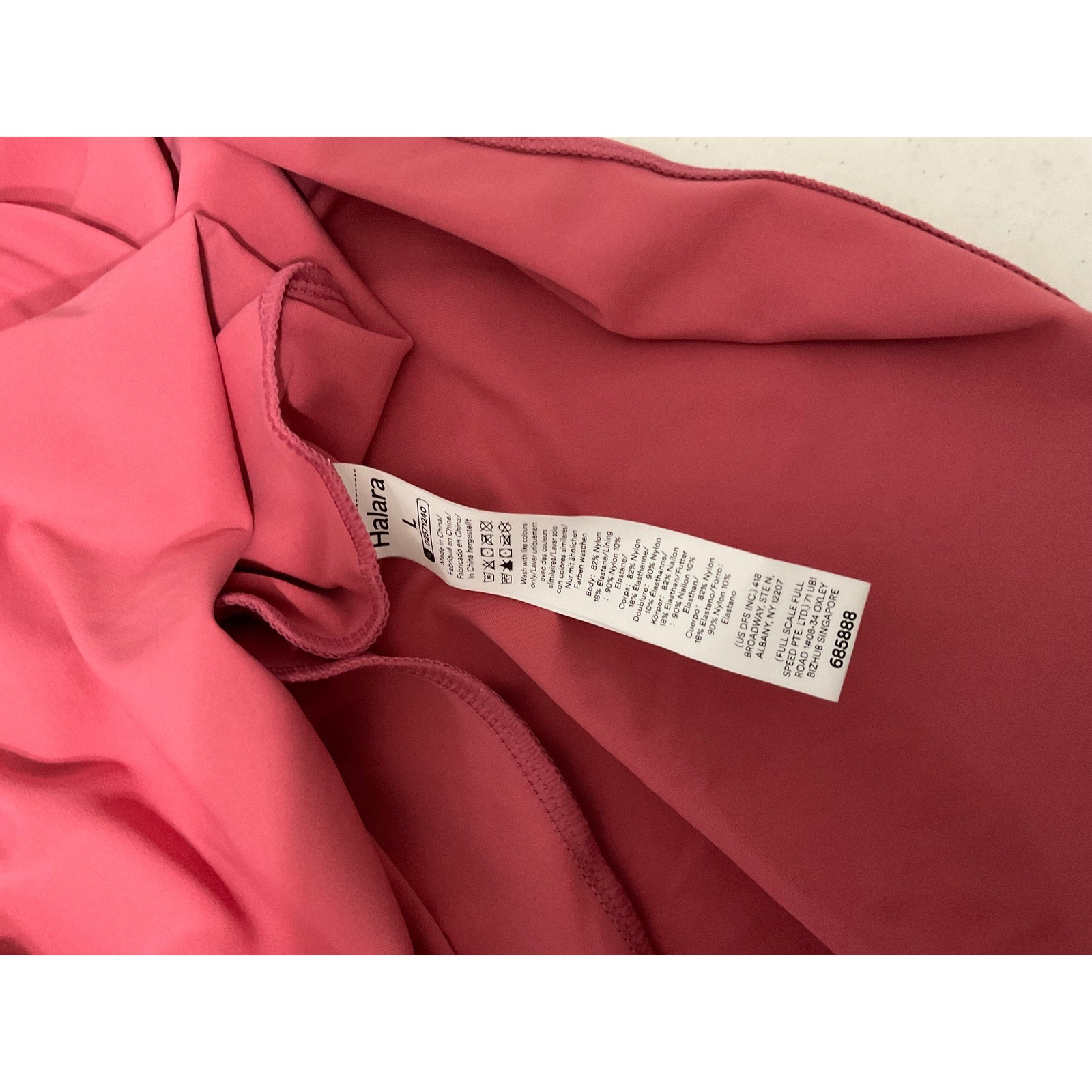 Halara Softlyzero Airy Rose Red Midi Dress Racer Back with Built-in Bra Large