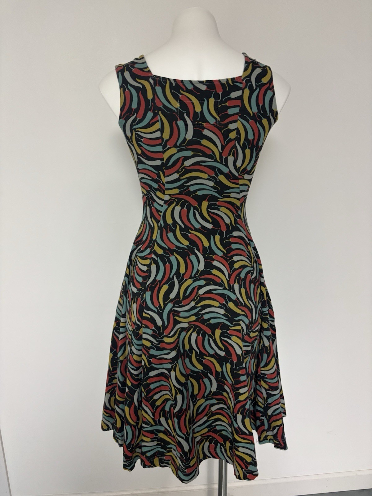 Effie’s Heart chili pepper print fit and flare Women’s dress Size S With Pockets