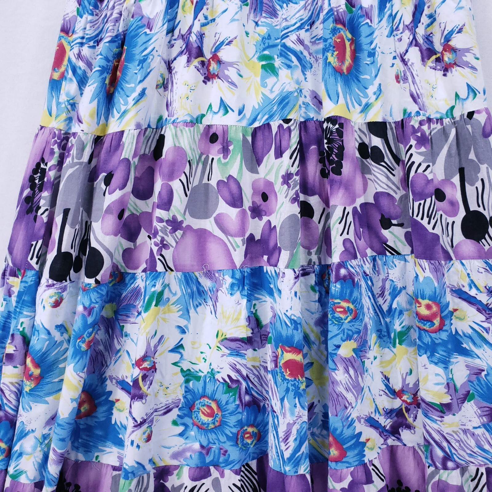 Flora Paris Design Made In French A Line Dress Size Small Floral Multicolor