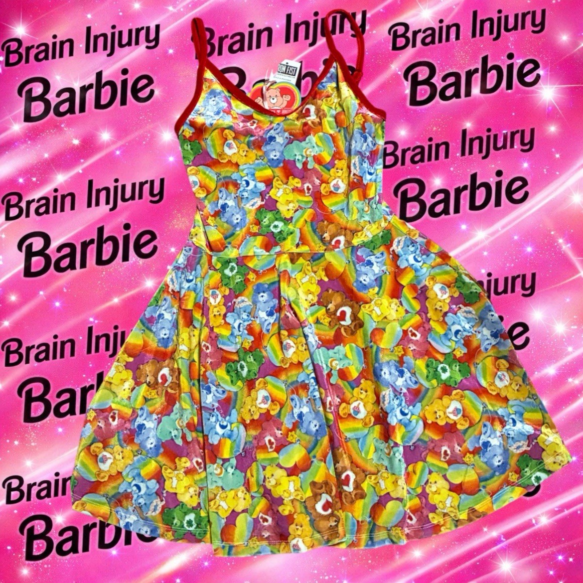 NWT Iron Fist Lots A Rainbows Care Bears Dress