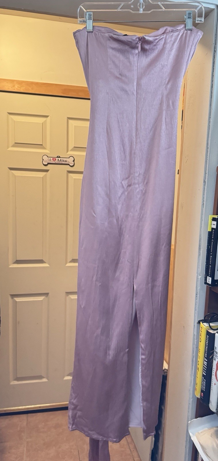 Michael Costello x REVOLVE Mauve Pink Strapless Solid Maxi Long Dress Women S