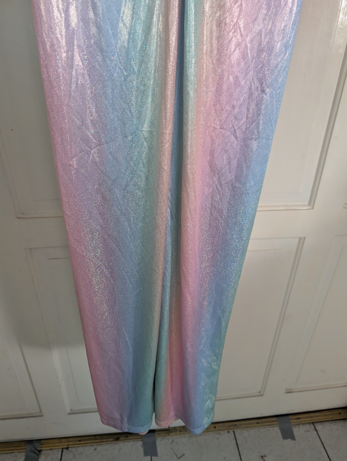Miscreants long sparkly multicoloured dress size UK 8