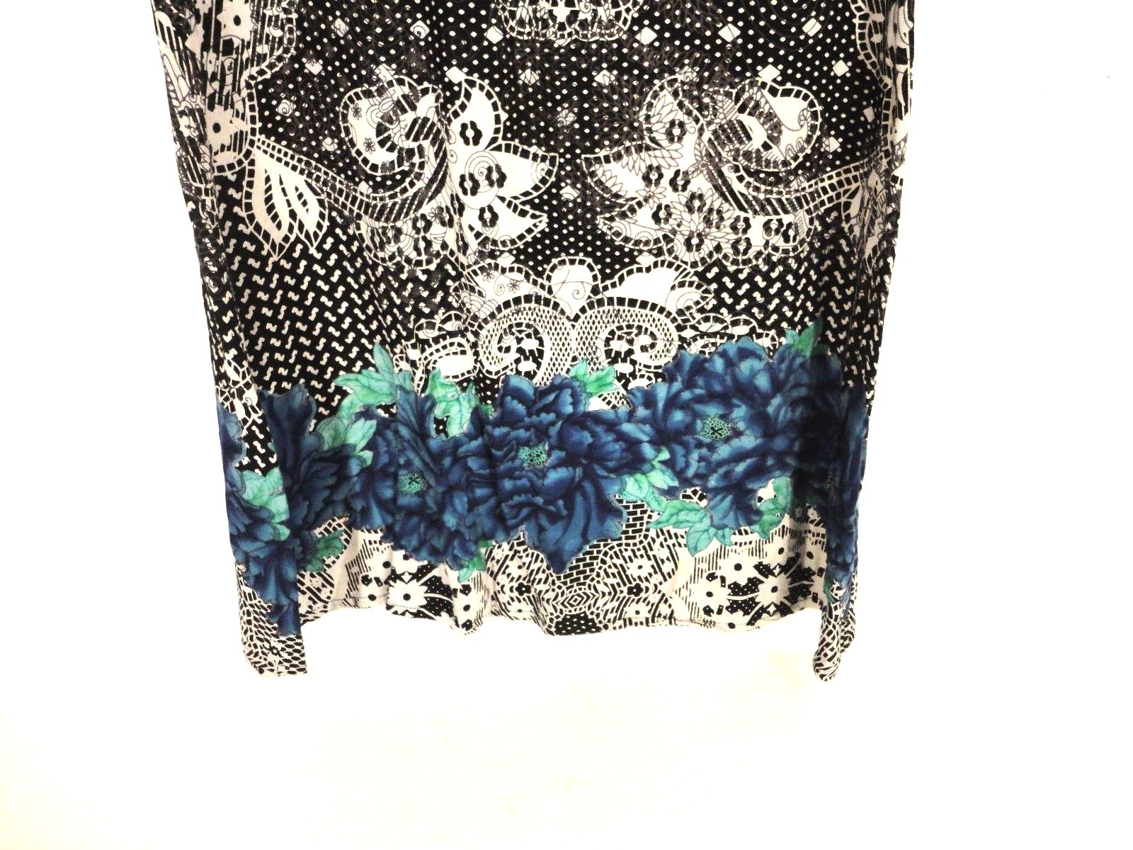 Max Women Shift Dress Size S Floral Multi-color Sleeveless Crew Neck Viscose
