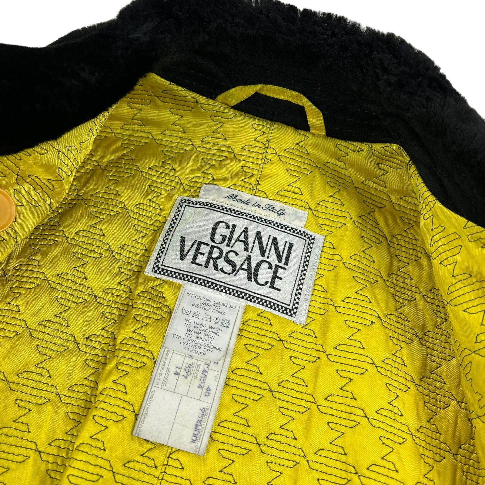 Gianni Versace Double Breasted Shift Dress Wool/Cashmere Tartan Plaid • 38 Italy