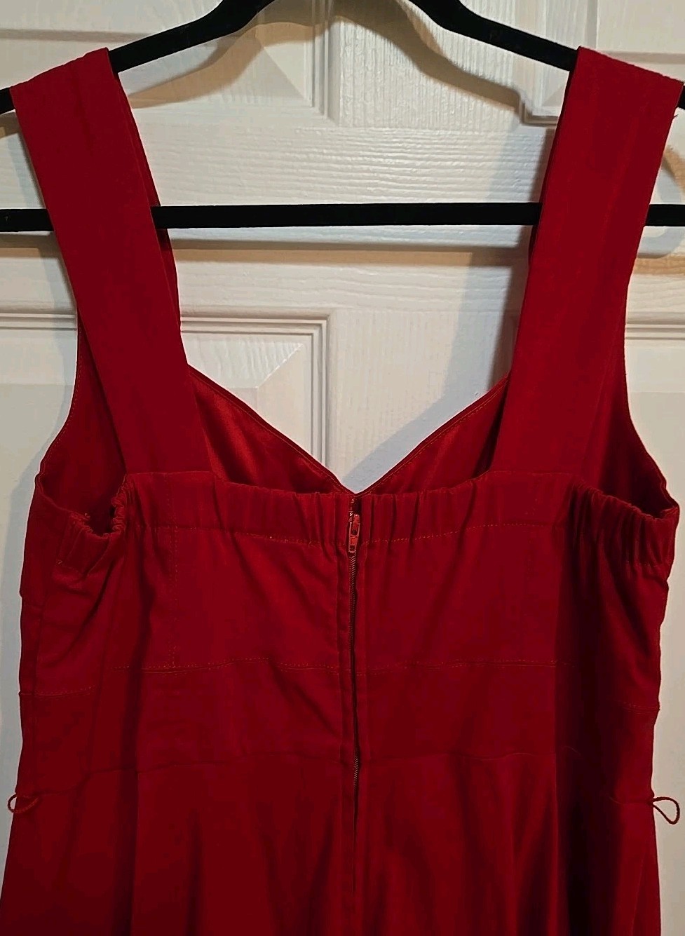 Torrid Red Dress Womens Size 12 Large Stretchy Cocktail Strap Zipper No Belt