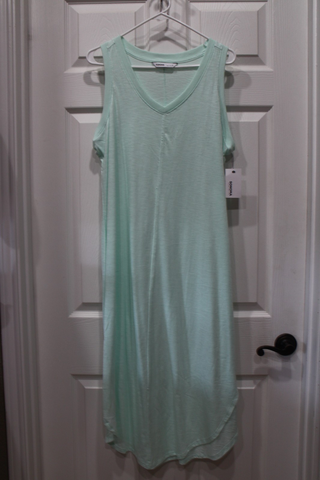 Sonoma 450 Bias Blue Midi Shirttail Dress Size Large