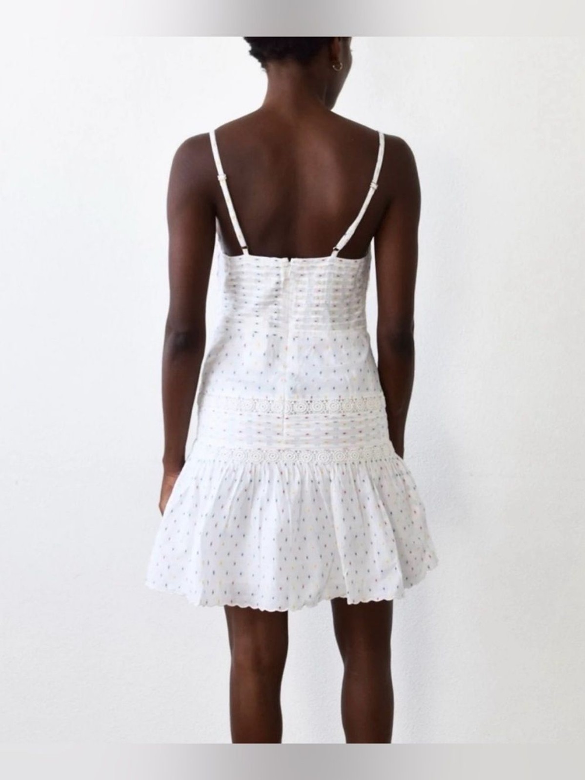 Never a Wallflower Elle Shirt Dress Primary Swiss Dot NWT Size XS