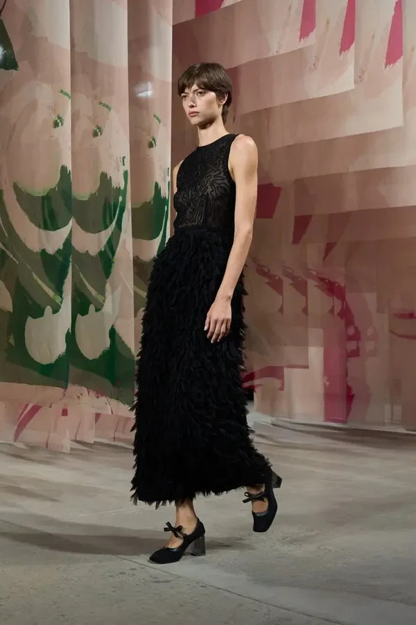 Ulla Johnson Lara 2025 Embroidered Silk Chiffon Dress, $1,950, NWT, US 6 #2432