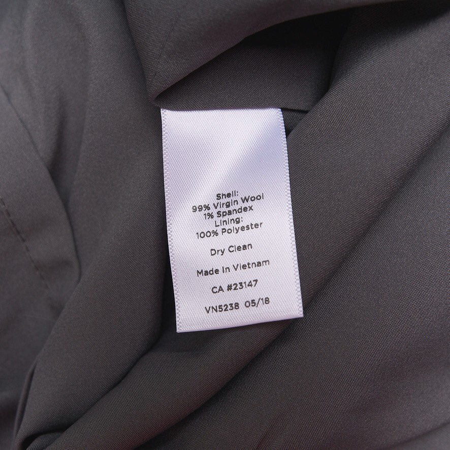 Talbots Sheath Dress Women 12 Gray Wool Sleeveless Stretch Lined