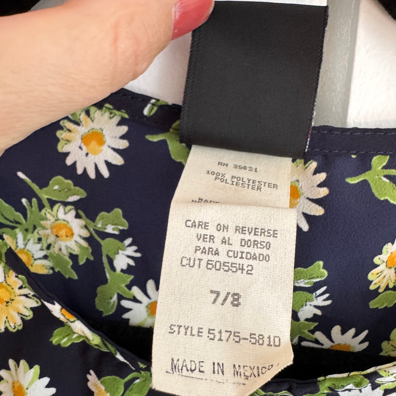 My Michelle Daisy Floral Print Sleeveless Summer Dress Black Size 7/8